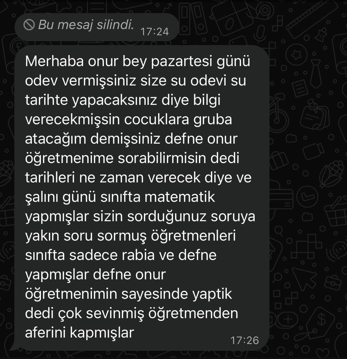 BİREYSEL DERSLERİMİZ VE GRUP DERSLERİMİZE GELEN VELİ YORUMLARI
